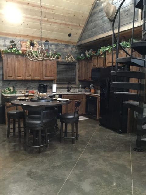 Dining and kitchen area