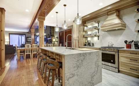 Open concept gourmet kitchen