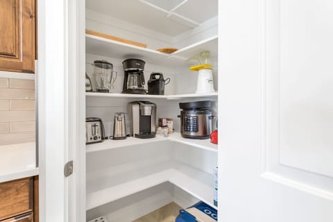 Kitchen pantry stocked with essentials
