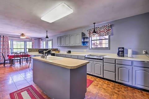 Prepare homemade meals on the island wet bar.