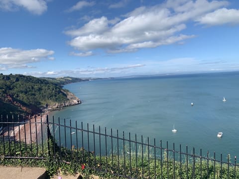 Oddicombe beach view from Babbacombe downs 10 minutes by car from the house