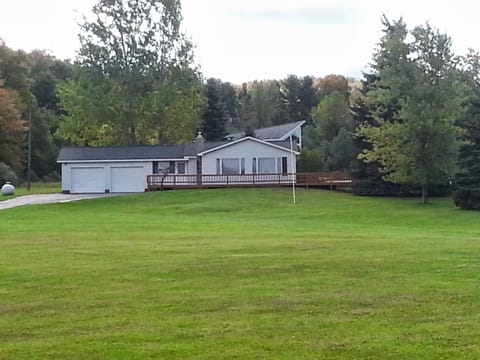 Front of house, sits on 2 acres, very private