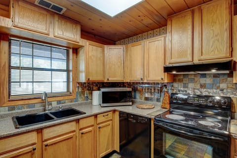 Fully stocked kitchen