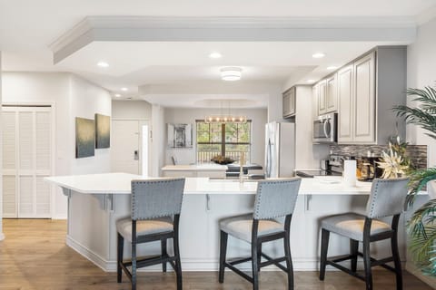 Full Kitchen with Extra Bar Seating