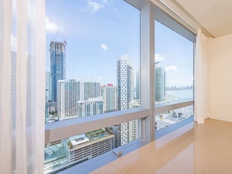 Amazing view on Miami downtown from the condo