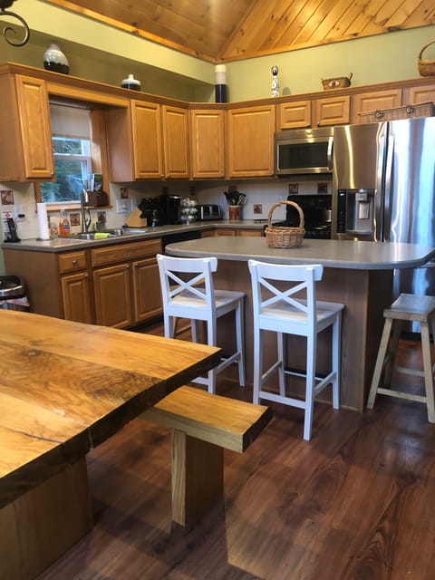 Kitchen and dining area