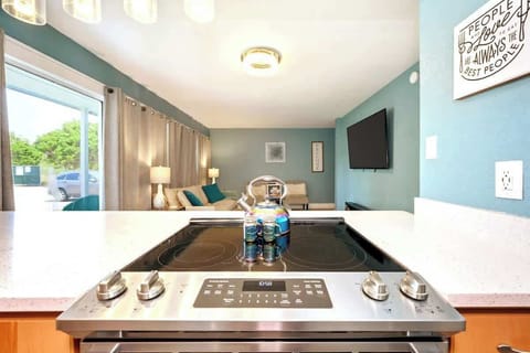 Enjoy cooking while watching your favorite show or conversing with your group!