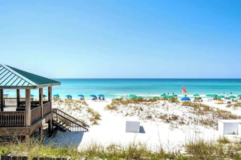 Private gated beach access, steps away from the front door.