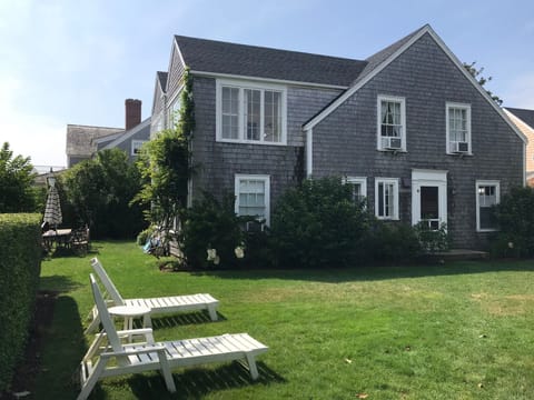 The large side yard areas