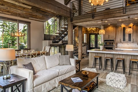 Main Floor Interior - Main floor living room and dining area