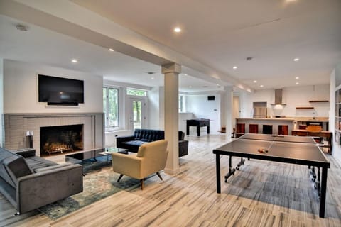 Playroom downstairs with 2nd kitchen. New fold out couch (not pictured)
