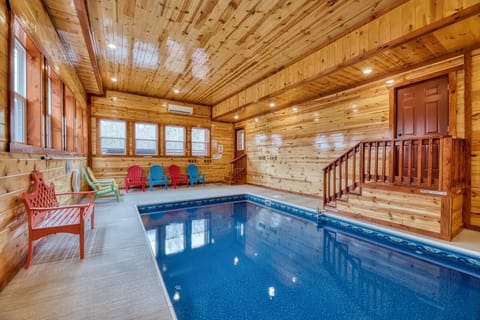 Have a blast in our 10'x20' indoor heated pool!
