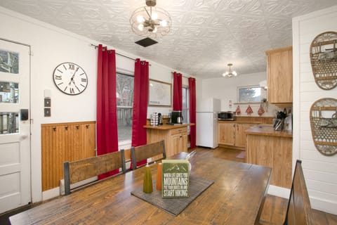 With eat-in dining space