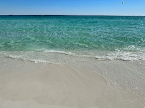 The beach actually looks like this. The sand=powdered sugar. Best beach in US.