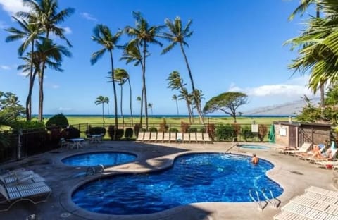 
View from the pool area