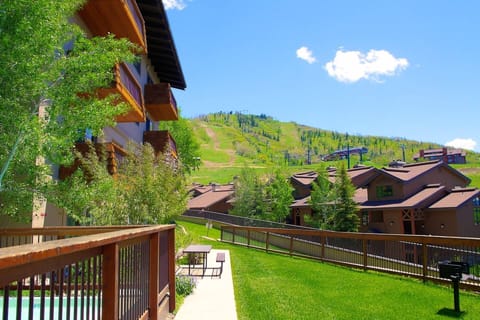 Bask in the beauty of summer with mountain views and lush surroundings right outside your door.