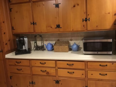 Kitchen counter space with Keurig Coffe station