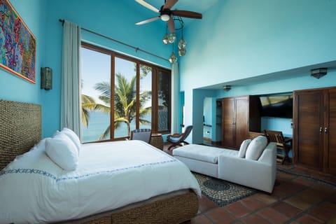 Blue Bedroom - double ceiling