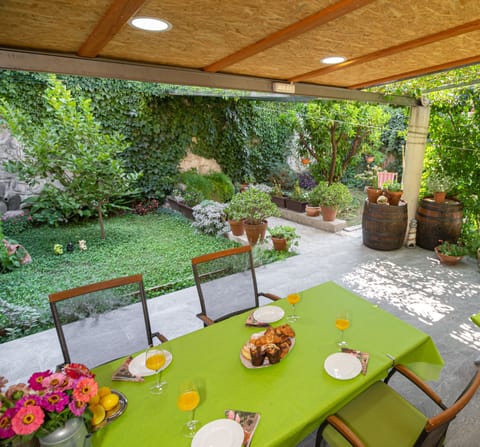 Private garden with bbq