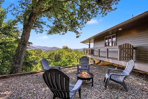 Cozy up by the fire and take in the view by day and starry skies by night fall...