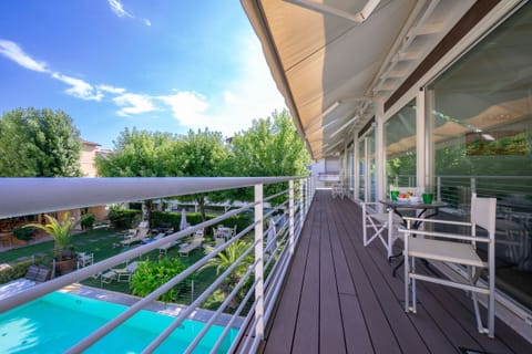 Balcony ouside of the master bedroom