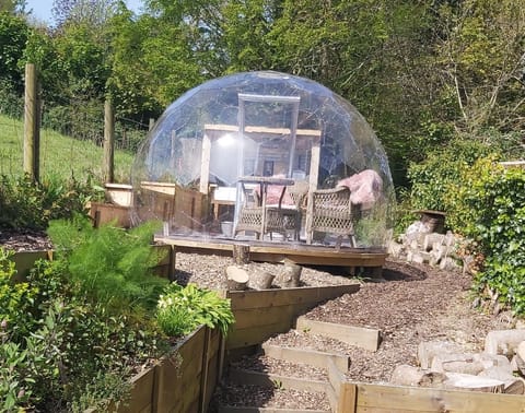 Included is a lounge/diner dome so you can dine under the stars in the rain.