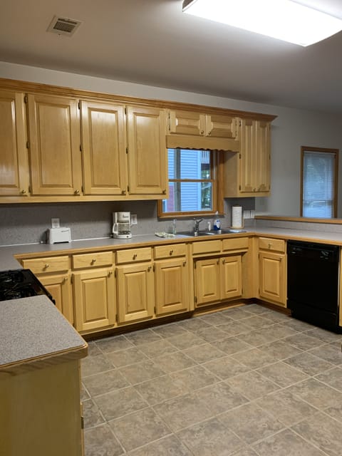 Downstairs kitchen. There is an identical kitchen upstairs