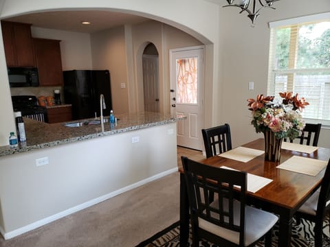View of fully equipped kitchen & Dinning Room