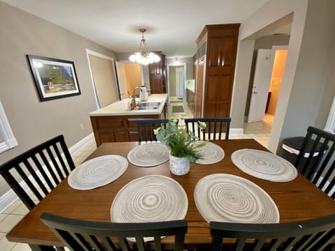 View of Spacious Kitchen and Dining Table