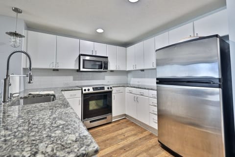 Fully stocked kitchen