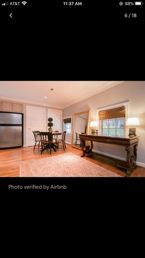 Dining table and desk.
