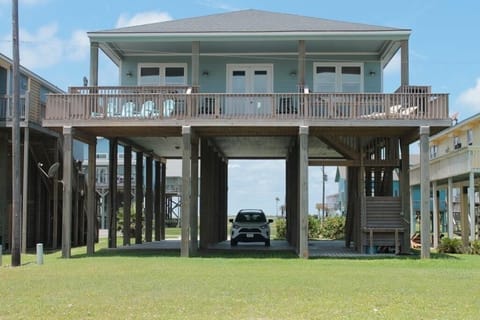 Welcome to Just Breathe!   Front of house facing the Gulf.
