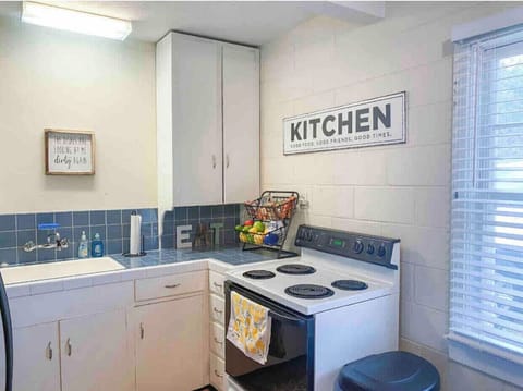 Full kitchen stocked with everything you need.