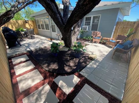 Enjoy the back patio and grill area. 