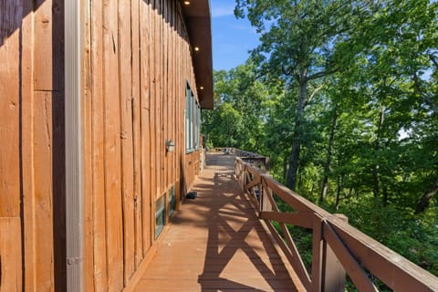 Wrap around deck with river view