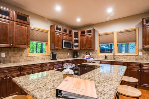 Kitchen is fully stocked with everything you need