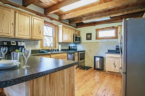 Kitchen is located on the main level.