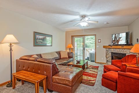 The 2nd level is where the main living space is located.