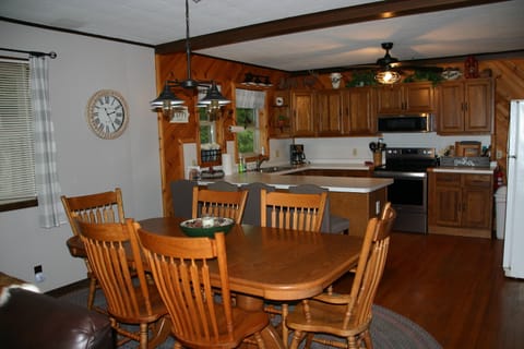 Kitchen and dining area