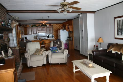 living room looking back towards the kitchen