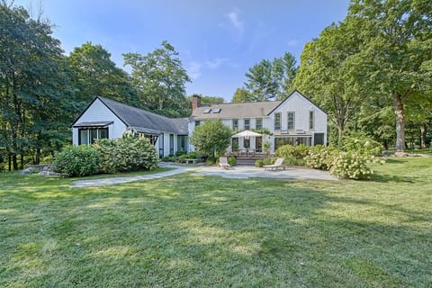 Backyard view of house