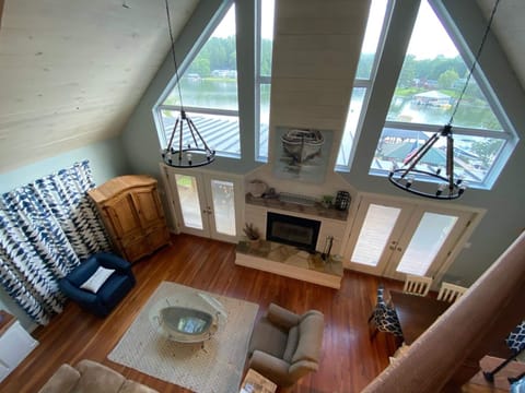 View from sitting area outside upstairs master.