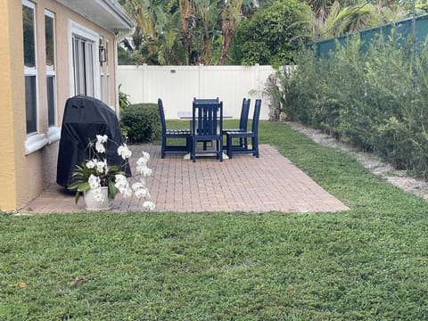 Fully fenced backyard