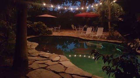 Pool at night
