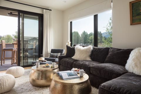 Living room looking out to Snow King