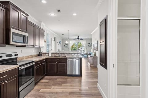 Fully stocked kitchen