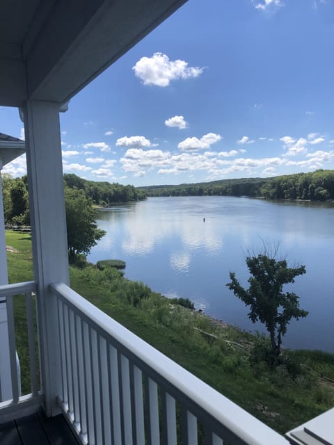 View from master deck overlooking river