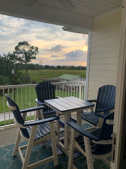 Balcony View of Gulf at sundown
