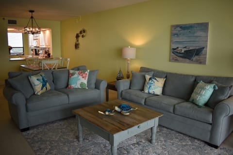 Newly renovated and updated decor and flooring. Pullout couch