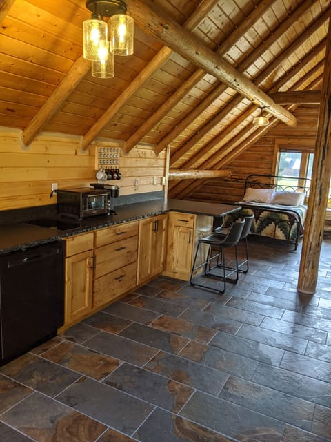 Modeled after an extended stay hotel room